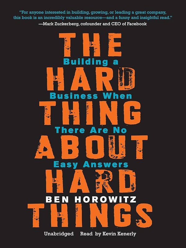 Cover of The Hard Thing About Hard Things